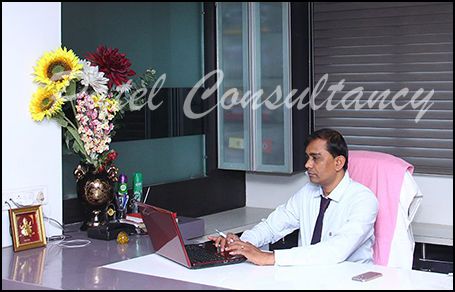 kanti bhai with patel consultancy office